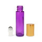 Noname Mini golyós üveg lila 10 ml arany kupakkal