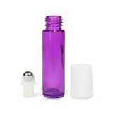 Noname Mini golyós üveg lila 10 ml fehér kupakkal