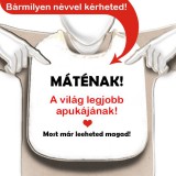 Noname Névre szóló a világ legjobb apukájának - Egyedi szövegezés Tréfás pártedli, előke