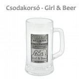 Noname Óncímkés Csodakorsó Funny Man Girl and Beer 0,33l - Óncímkés Söröskorsó