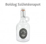 Noname Óncimkés Füles csatos üveg Boldog Születésnapot 0,5l - Óncimkés csatos üveg