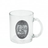 Noname Óncímkés Üveg bögre 0,3l Halas fémcímkés - Óncímkés Üveg bögre