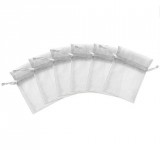 Noname Organza tasak ezüst 10 db/csomag 10 x 15 cm-es