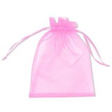 Noname Organza tasak flamingó rózsaszín 10 db/csomag 10 x 15 cm-es