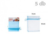 Noname Organza tasak világoskék 5db 11x13cm 215715