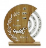 Noname Öröknaptár tekerős Home Sweet Home 18x20cm 04889 - Öröknaptár