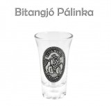 Noname Pálinkás pohár 5cl Bitangjó Pálinka fémcímkés - Magyaros ajándék