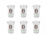 Noname Pálinkás pohár mini Boldog Névnapot kalocsai mintás 6db 2cl - Magyaros ajándék