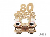 Noname Pálinkás pohár szett LP011 Boldog 80. Szülinapot 75ml - Tréfás Pálinkás szett