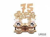 Noname Pálinkás pohár szett PL010 Boldog 75. Szülinapot 75ml - Tréfás Pálinkás szett