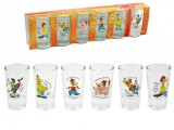Noname Pálinkás pohár szett vicces emberek 6db - Pálinkás pohár készlet