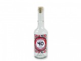 Noname Pálinkás üveg Boldog 40. Születésnapot piros 0,5l