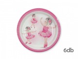 Noname Papírtányér balerina rózsaszín 6db 22cm 632968