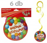 Noname Party függődekoráció Boldog Szülinapot 6db M21496