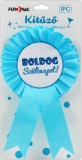 Noname Party kitűző Boldog Szülinapot kék 10x17cm 624871