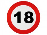 Noname Sebességkorlátozó tábla 18. évszámos 40cm 607628