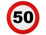 Noname Sebességkorlátozó tábla 50. évszámos 40cm 607666