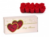 Noname Szappanrózsa díszdobozban 10db 4cm 03300 - Ajándék szappan