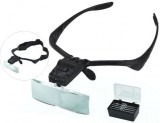Noname Szemüveg nagyító fejpánttal Led lámpával 5db cserélhető nagyítóval - No.9892B