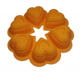 Noname Szilikon forma - 6 szív