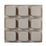 Noname Szilikon forma négyzet (lekerekített) 9 részes