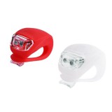 Noname Szilikon vizálló bicikli lámpa szett 2 Led