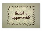 Noname Színes Tréfás Lábtörlő Tiszták a tappancsaid? 60x40cm 04869