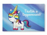 Noname Színes Tréfás Lábtörlő Tiszták a tappancsaid? Unicornis 60x40cm 04875