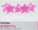 Noname Tortagyertya csillag rózsaszín 5db 618214
