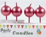 Noname Tortagyertya rosegold gömb 4db 616678