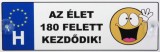 Noname Tréfás Rendszámtábla Az élet 180 fölött kezdődik 05115