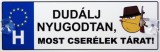 Noname Tréfás Rendszámtábla Dudálj nyugodtan 05098