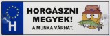 Noname Tréfás Rendszámtábla Horgászni megyek 05128