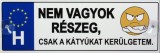 Noname Tréfás Rendszámtábla Nem vagyok részeg... 05102