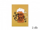 Noname Üvegcímke matrica Happy Beer day 2db 9x12cm 04230