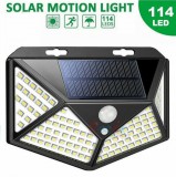 Noname Vezeték nélküli Napelemes 114 LED fali lámpa fény-mozgásérzékelős - CL-114