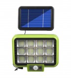 Noname Vezeték nélküli Napelemes 30W 192 SMD LED Reflektor fény-mozgásérzékelős - HS-8022C