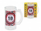 Noname Vicces Söröskorsó Boldog 18. Születésnapot 400ml 04141 - Tréfás Söröskorsó