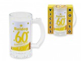 Noname Vicces Söröskorsó Boldog 60. Szülinapot arany 400ml 04660 - Tréfás Söröskorsó