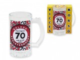 Noname Vicces Söröskorsó Boldog 70. Születésnapot 400ml 04147 - Tréfás Söröskorsó