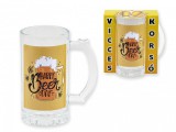 Noname Vicces söröskörsó Happy Beer Day 400ml 04154 - Tréfás Söröskorsó