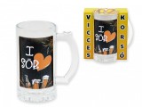 Noname Vicces söröskorsó I love sör 400ml 04155 - Tréfás Söröskorsó