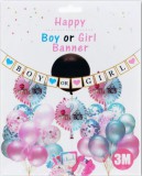 Noname Zászlófüzér Boy or Girl 3m (12db 15cm-es zászló) 624048