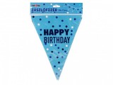Noname Zászlófüzér Happy Birthday kék 3m 12db 615275