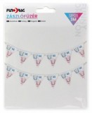 Noname Zászlófüzér He or She 12db 16cm-es zászló 3m 640628