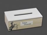 Noname Zsebkendőtartó doboz Isten hozott natúr 25x13,5cm 04796
