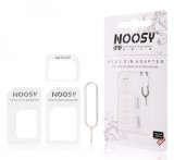 NOOSY Nano Micro SIM adapter fehér