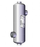 Nordic hengeres hőcserélő 16kW, medence fűtésre, rozsdamentes acélból, 15m3 medencéig javasolt Spirec uszoda hőcserlő kiváltására