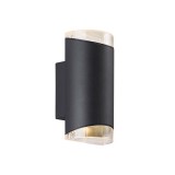 NORDLUX Arn kültéri fali lámpa, fekete, GU10, max. 2X28W, 45481003