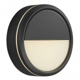 NORDLUX Ava kültéri fali lámpa, fekete, 2700K melegfehér, beépített LED, 9,5W, 600 lm, 2019016003